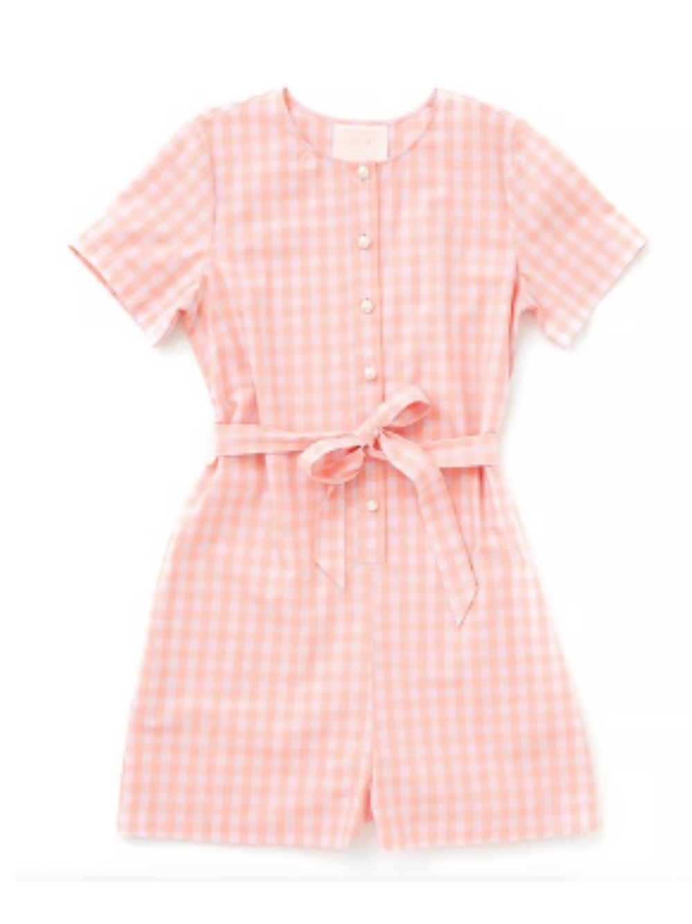 ban.do "Easy Romper" in Picnic Plaid (Barber Pink)